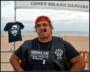 I have and I bought a C.I.D. (Coney Island Dancers) shirt from him. Rican Vargas, the founder and leader of the Coney Island Dancers. One cool guy. Check him out: www.youtube.com/watch?v=SjyFihBCO_s ...and his myspace, about the Coney Island Dancers and him: www.myspace.com/coneyislanddancers Rican Vargas on the C.I.D.: C.I.D. HAVE BEEN PARTYING ON THE BOARDWALK SINCE THE EARLY 90'S. BACK THEN BLACK UNDERGROUND WAS IN CHARGE AND THE EVENTS WERE KEPT TOP SECRET JUST LIKE THE PARADISE GARAGE. IN OTHER WORDS, WORD OF MOUTH WAS THE WAY TO FIND OUT ABOUT WHAT WAS GOING ON THE BOARDWALK. EVENTUALLY TECHNOLOGY CAME ALONG AND THE CHANGING OF THE (D.J.) GUARD. LAST YEAR (2008) WE THE DANCERS - THE LEGENDS OF C.I.D. - DECIDED TO EXPOSE WHAT WAS GOING ON, BECAUSE IT WAS TIME TO SHARE THE FUN WITH THE PUBLIC AND PASS THE TORCH TO THE NEXT GENERATION. SINCE DOING THIS, HOUSE MUSIC, FUNK, AND DISCO ARE ON THE COMEBACK AND BEING ENJOYED EVEN MORE THAN EVER. WHEN THE CONEY ISLAND DANCERS CLOWN LOGO CAME ALIVE, IT GAVE US A FEELING OF UNITY, EMBODYING THE COMMUNITY SPIRIT. BACK IN THE DAYS (70'S, 80'S) AT UNDERGROUND CLUBS LIKE PARADISE GARAGE, THE LOFT, THE FUNHOUSE, AND CLUB ZANZIBAR, PEOPLE OF ALL DIFFERENT SHAPES, SIZES, COLORS, AND SEXUAL ORIENTATIONS CAME TOGETHER TO ENJOY THE MUSIC. OVER THE YEARS, THAT UNITY HAS DISAPPEARED TO SOME EXTENT. NOW, ON THE BOARDWALK, WE ARE BEGINNING TO FEEL THE SAME ATMOSPHERE AS THERE WAS IN THE PAST. ANYONE, NO MATTER WHO THEY ARE OR WHERE THEY COME FROM, CAN HAVE A GOOD TIME SHARING THE MUSIC AND THE ENERGY OF THE C.I.D. FOR FREE!! Its a great group and some smokin' music and dancers.......you can join.....check it out at Rican Vargas' myspace. (piqs.de ID: 6dc69c7d1bdb715b2057e06857c6c674)