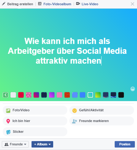 Attraktiver Arbeitgeber über Social media